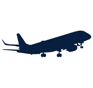 Ilustração de assentos da aeronave.