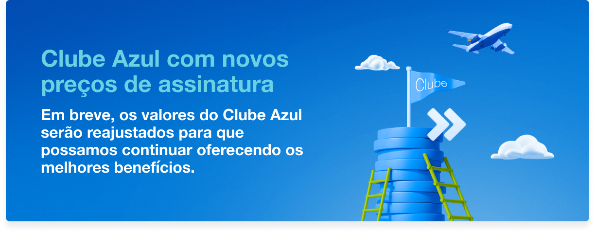Novos Preços Clube Azul